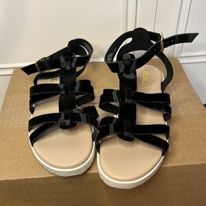 Children’s place black strappy sandal size 2